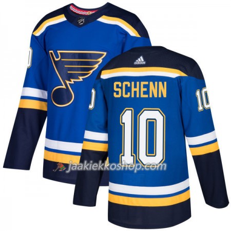Miehille NHL St. Louis Blues Pelipaita Brayden Schenn 10 Adidas 2017-2018 Sininen Authentic